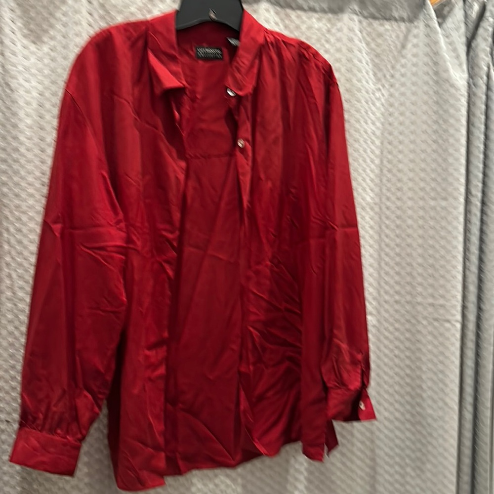 Liz Claiborne Collection Silk red blouse